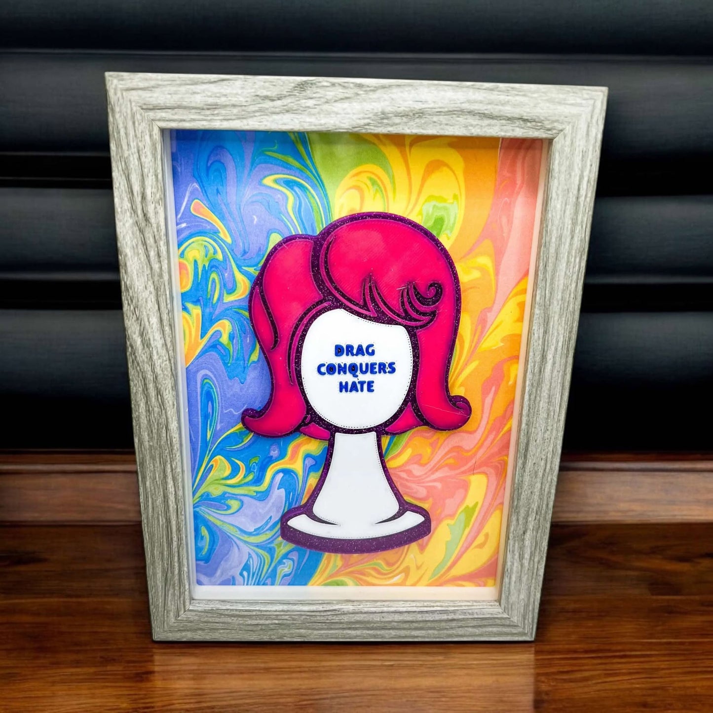 Drag Conquers Hate wall piece