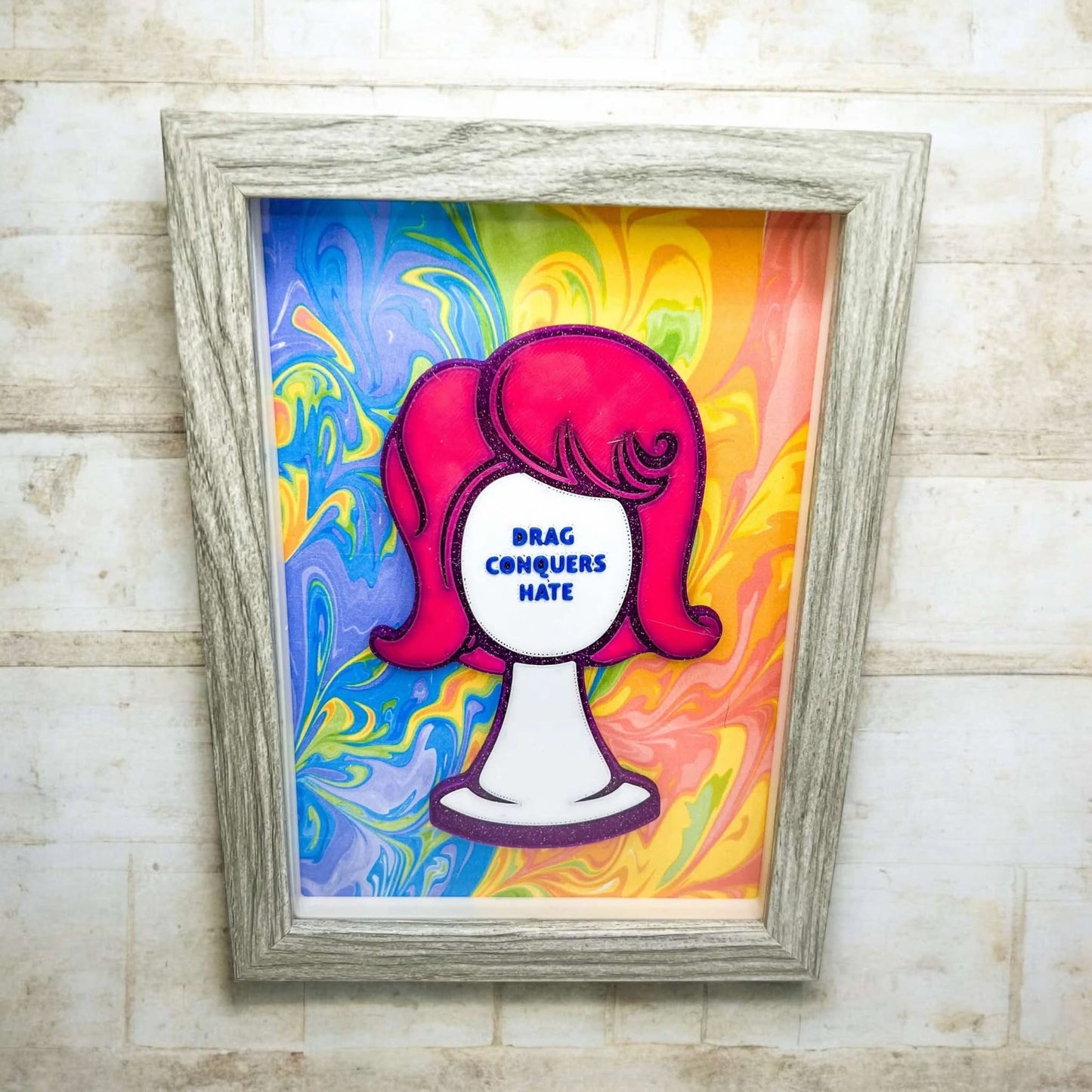 Drag Conquers Hate wall piece