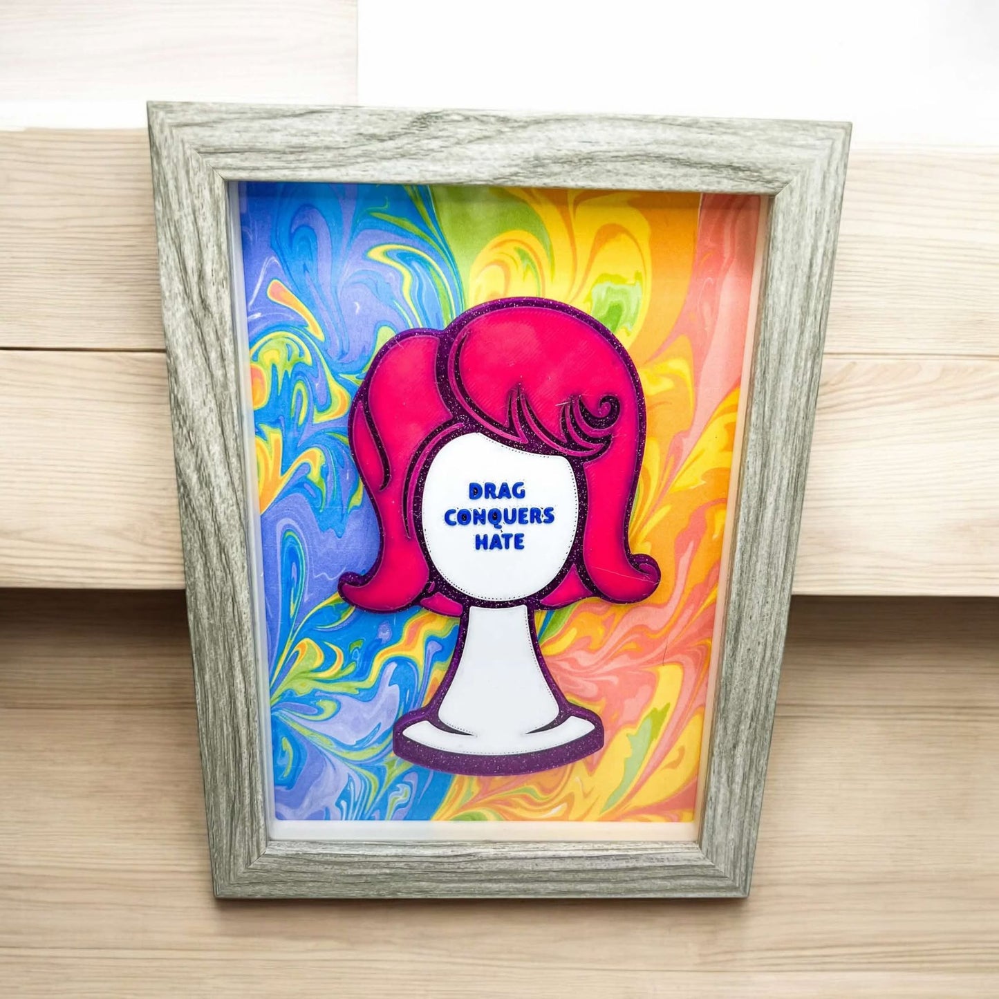 Drag Conquers Hate wall piece