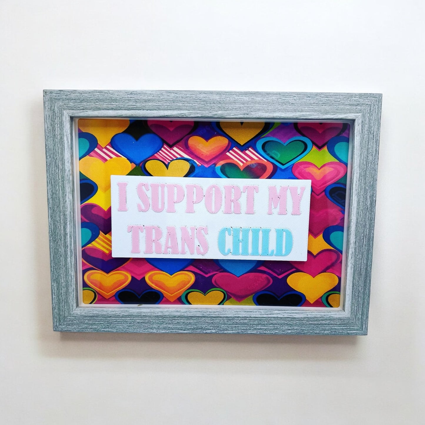 I Support My Trans Child Shadow Box