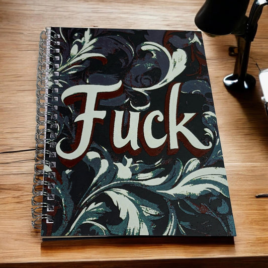 Bold 3D Printed Journal with F Word: Unique, Edgy Notebook for Adults, Gag Gifts & Humor Lovers
